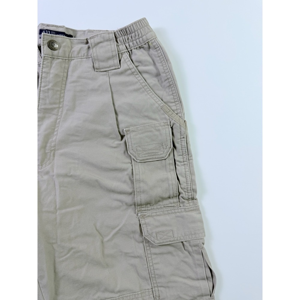 5.11 Tactical Series 74252 Mens Khaki Cotton Canvas Cargo Pants 30x30 Tan - Picture 3 of 10